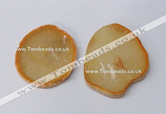 NGP2480 45*50mm - 55*65mm freeform agate gemstone pendants