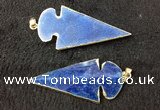 NGP2660 24*53mm - 26*55mm arrowhead agate pendants wholesale