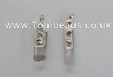 NGP2677 12*35mm - 15*40mm sticks white crystal pendants wholesale