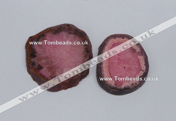 NGP2713 45*50mm - 55*75mm freeform druzy agate pendants