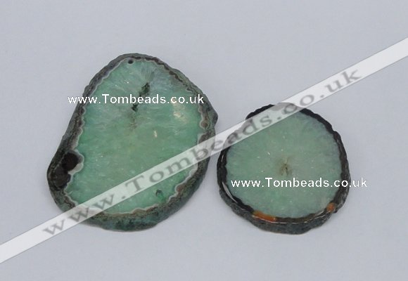 NGP2715 45*50mm - 55*75mm freeform druzy agate pendants