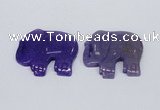 NGP2721 45*55mm elephant agate gemstone pendants wholesale