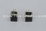 NGP2730 11*13mm - 12*15mm cube smoky quartz gemstone pendants