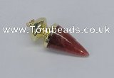 NGP2740 20*45mm - 20*50mm cone agate gemstone pendants wholesale