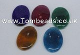 NGP2751 35*50mm oval agate gemstone pendants wholesale