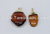 NGP2797 15*30mm - 25*35mm freeform crystal glass pendants wholesale