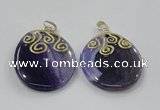 NGP2829 30*35mm - 35*45mm freeform agate gemstone pendants wholesale