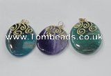 NGP2834 30*35mm - 35*45mm freeform agate gemstone pendants wholesale