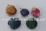 NGP2918 15*20mm - 25*30mm freeform desert rose pendants wholesale