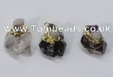 NGP2958 18*25mm - 20*35mm freeform mixed quartz pendants