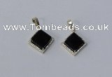 NGP3011 12*12mm diamond agate gemstone pendants wholesale