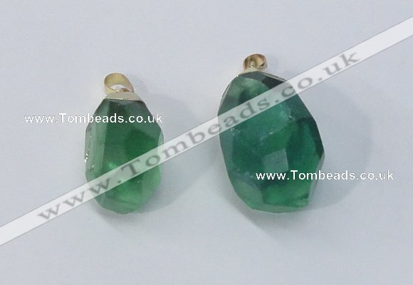 NGP3025 20*30mm – 25*40mm freeform fluorite gemstone pendants