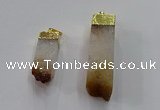 NGP3041 10*35mm – 12*50mm sticks citrine gemstone pendants