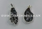 NGP3099 25*40mm - 30*50mm freeform druzy agate gemstone pendants