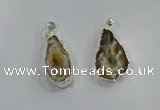 NGP3100 25*40mm - 30*50mm freeform druzy agate gemstone pendants