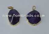 NGP3162 22*30mm - 25*35mm freeform amethyst gemstone pendants