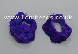 NGP3189 30*40mm - 45*50mm freeform druzy agate pendants