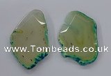 NGP3243 55*65mm - 50*75mm freeform agate slab pendants