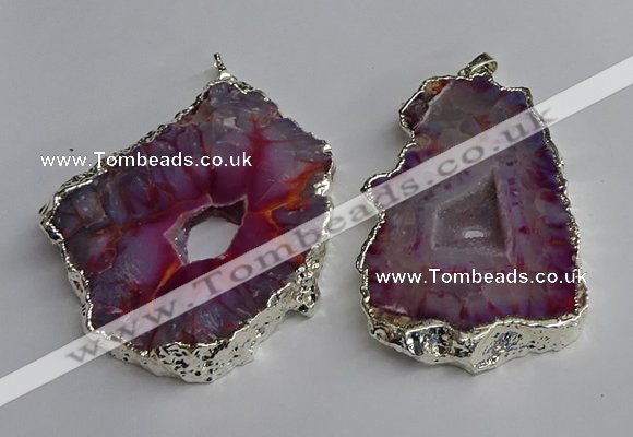 NGP3366 40*45mm - 45*60mm freeform druzy agate pendants