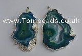 NGP3368 40*45mm - 45*60mm freeform druzy agate pendants