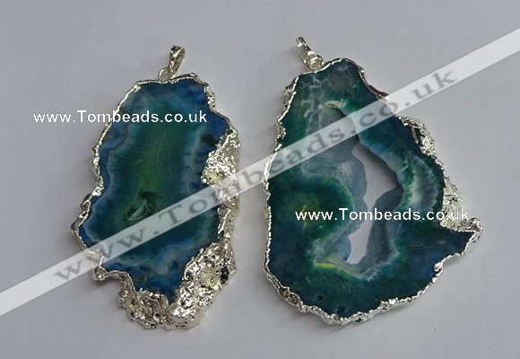 NGP3368 40*45mm - 45*60mm freeform druzy agate pendants