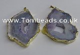 NGP3396 40*45mm - 45*60mm freeform druzy agate pendants