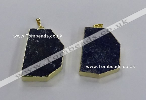 NGP3503 30*40mm - 30*45mm freeform lapis lazuli pendants