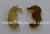 NGP3541 22*58mm - 25*55mm seahorse agate pendants wholesale