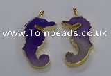 NGP3542 22*58mm - 25*55mm seahorse agate pendants wholesale