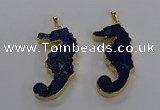 NGP3560 22*58mm - 25*55mm seahorse lapis lazuli pendants