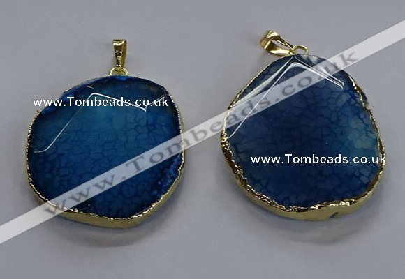 NGP3730 30*40mm - 35*45mm freeform agate gemstone pendants