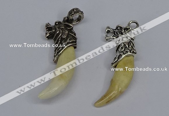 NGP3748 10*40mm - 12*45mm horn wolf tooth pendants wholesale