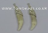 NGP3750 10*40mm - 12*45mm horn wolf tooth pendants wholesale