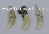 NGP3752 10*40mm - 12*45mm horn wolf tooth pendants wholesale