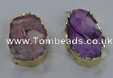 NGP3756 30*40mm - 40*50mm freeform druzy agate pendants