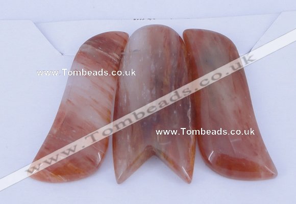 NGP38 Fashion red quartz gemstone pendants set jewelry wholesale