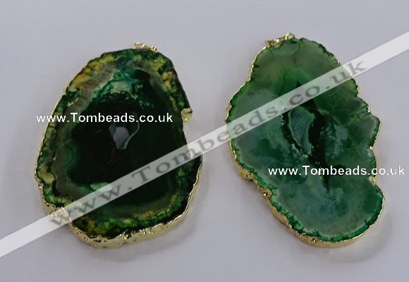 NGP3836 50*65mm - 60*70mm freeform druzy agate pendants