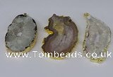 NGP3922 35*50mm - 45*65mm freeform druzy agate pendants wholesale