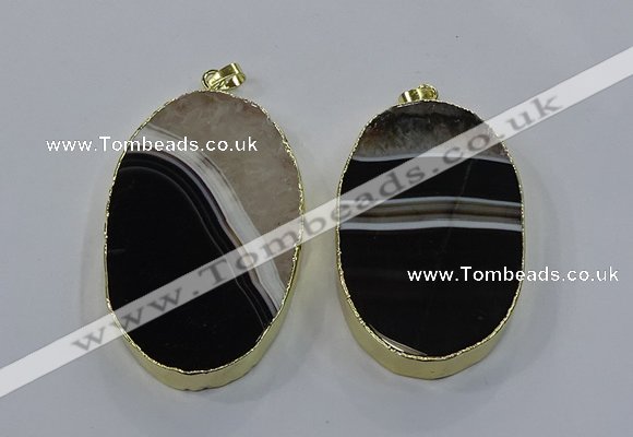 NGP3925 40*65mm - 45*75mm oval druzy agate pendants wholesale