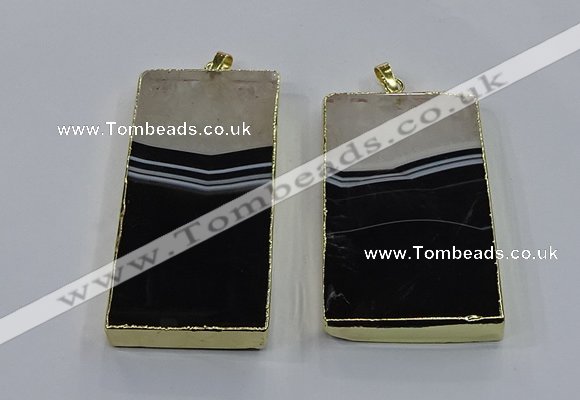 NGP3929 40*60mm - 35*70mm rectangle druzy agate pendants