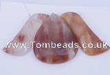 NGP40 Fashion red quartz gemstone pendants set jewelry wholesale