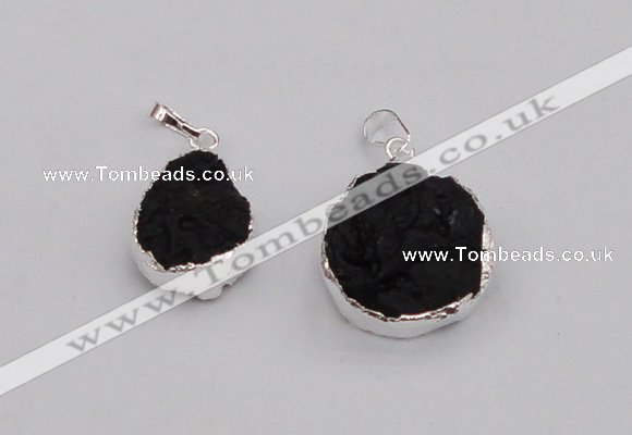 NGP4066 18*25mm – 25*30mm freeform Tektite pendants wholesale