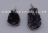 NGP4072 25*30mm – 30*40mm freeform amethyst gemstone pendants