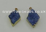 NGP4078 25*35mm - 28*40mm diamond druzy quartz pendants