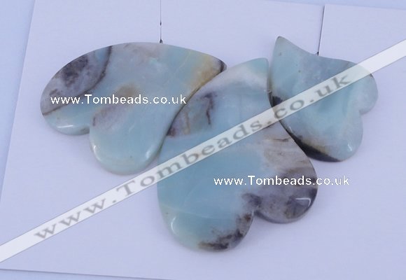 NGP41 Fashion amazonite gemstone pendants set jewelry wholesale