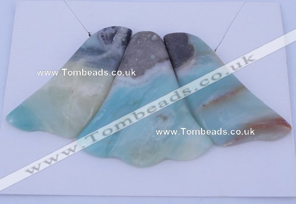 NGP42 Fashion amazonite gemstone pendants set jewelry wholesale