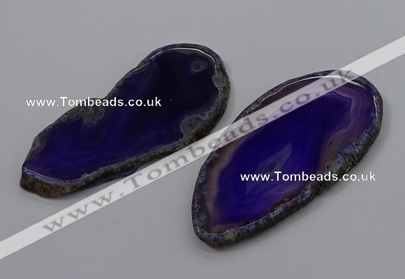 NGP4247 30*50mm - 45*75mm freefrom agate pendants wholesale