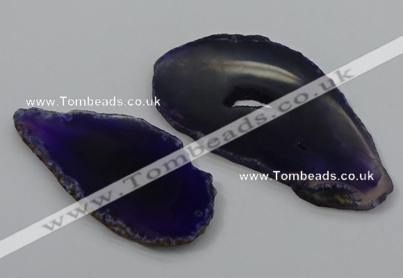 NGP4257 35*50mm - 45*80mm freefrom agate pendants wholesale