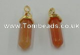 NGP5033 8*30mm sticks red aventurine pendants wholesale