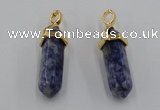 NGP5043 8*30mm sticks sodalite gemstone pendants wholesale